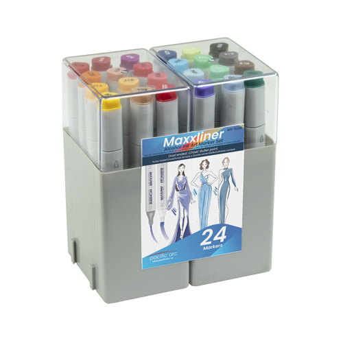 Pacific Arc MaxxLiner Art Markers - Set of 24