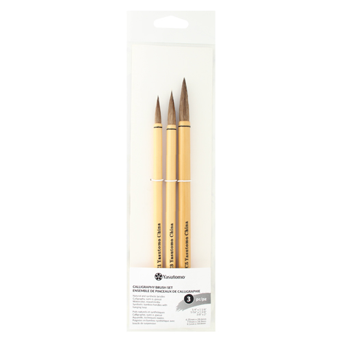 Yasutomo Calligraphy Brush - Set of 3