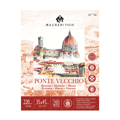 Magnani Ponte Vecchio Drawing Pad - 220gsm - 13" x 17"