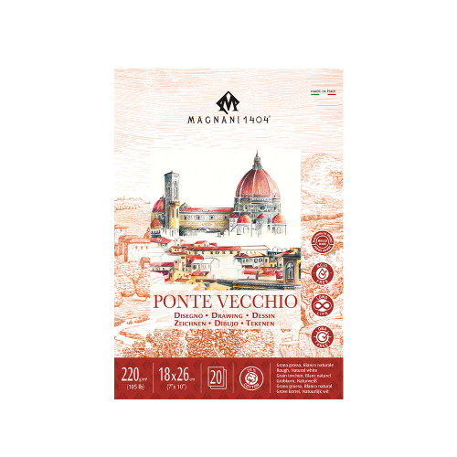 Magnani Ponte Vecchio Drawing Pad - 220gsm - 7" x 10"