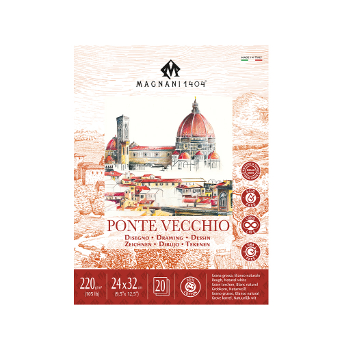 Magnani Ponte Vecchio Drawing Pad - 220gsm - 9" x 12"