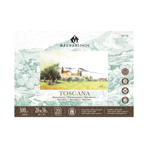 Magnani Toscana Watercolour Block - 300gsm - 10" x 14" 