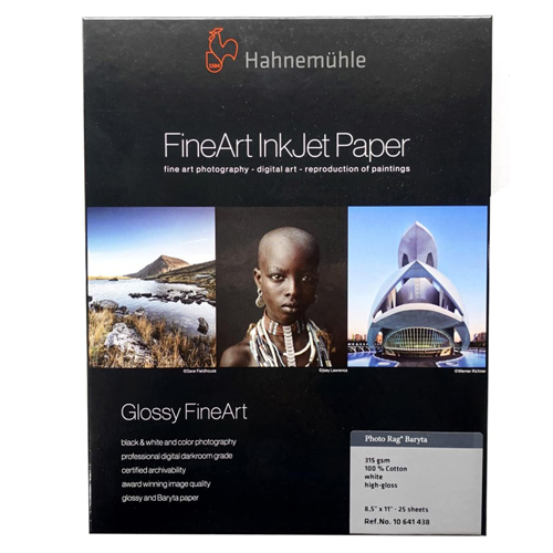 Hahnemühle Digital FineArt Baryta - 8.5" x 11", Satin, 25-pack