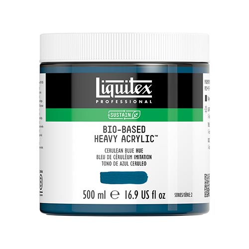 Liquitex Bio-Based Heavy Acrylic 500ml - Cerulean Blue Hue