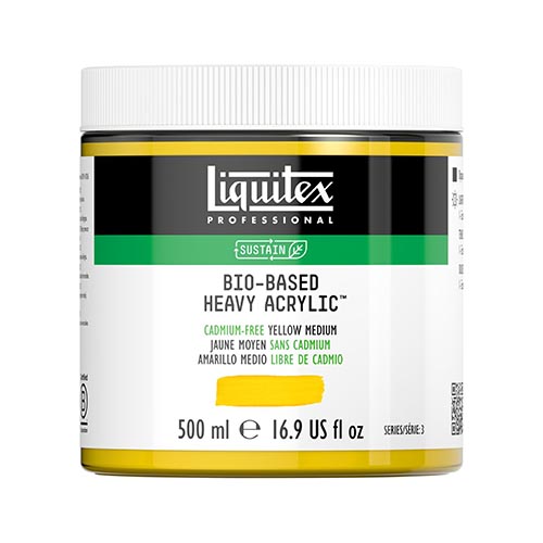 Liquitex Bio-Based Heavy Acrylic 500ml - Cadmium Free Yellow Medium