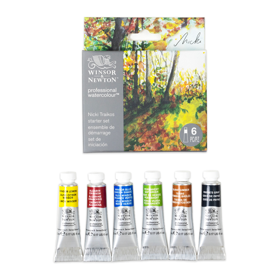 Winsor & Newton Professional Watercolour - Nicki Traikos Starter Tube Set of 6