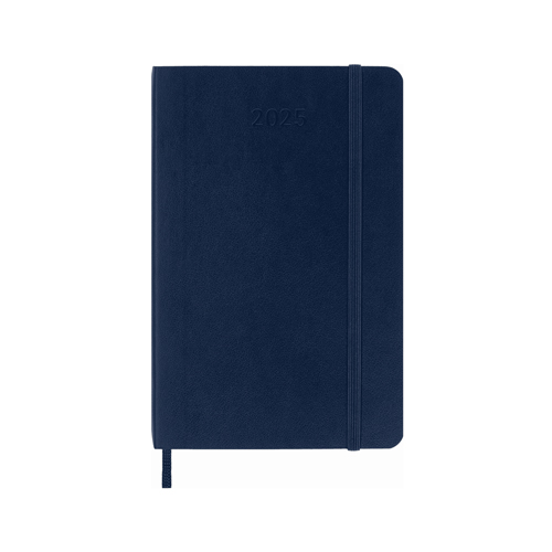 Moleskine 2025 Daily 12-month Planner - Pocket, Soft Cover, Blue