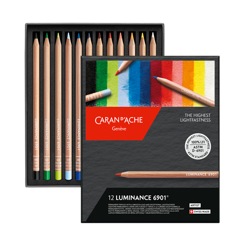 Caran DAche Luminance 6901  Coloured Pencil Box of 12