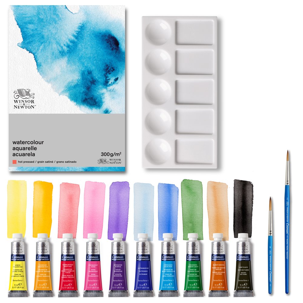 Winsor & Newton Cotman Watercolour Essentials 14pc Set