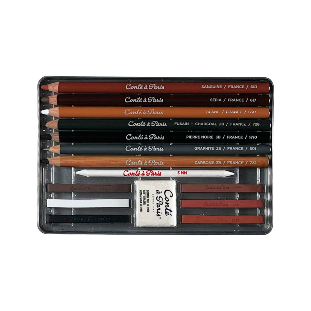 Conté À Paris 15-Piece Sketching Set