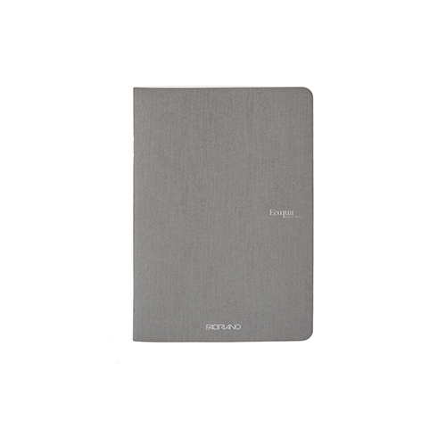 Ecoqua Staple-Bound 5.8" x 8.3" Notebook Blank - Grey