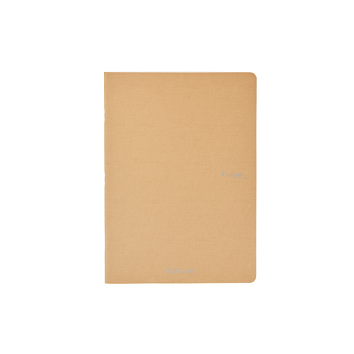 Ecoqua Staple-Bound 5.8" x 8.3" Notebook Blank - Beige