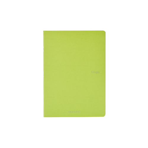 Ecoqua Staple-Bound 5.8" x 8.3" Notebook Blank - Lime