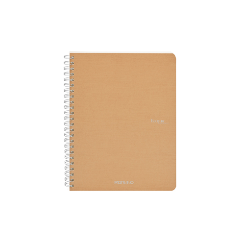 Ecoqua Spiral-Bound 5.8" x 8.3" Notebook Blank -  Beige