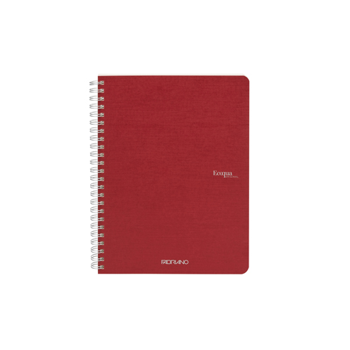 Ecoqua Spiral-Bound 5.8" x 8.3" Notebook Blank - Cherry