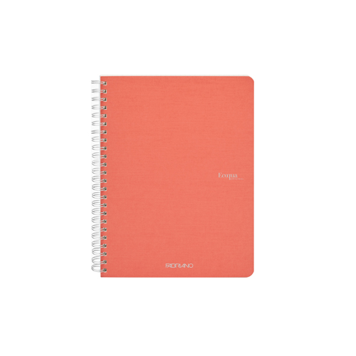 Ecoqua Spiral-Bound 5.8" x 8.3" Notebook Blank - Flamingo
