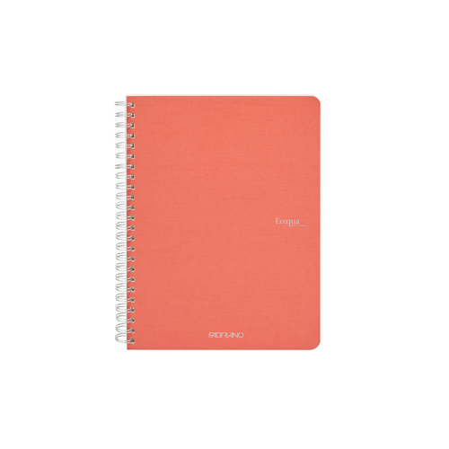 Ecoqua Spiral-Bound 5.8" x 8.3" Notebook Blank - Flamingo