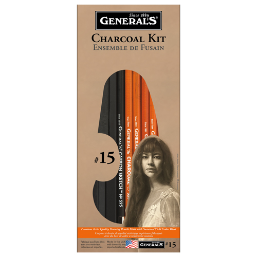 General Pencil #15 Charcoal Drawing Kit