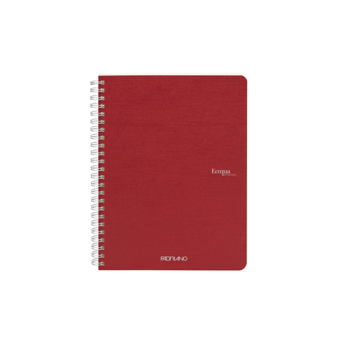 Ecoqua Spiral-Bound 5.8" x 8.3" Notebook Grid -  Cherry