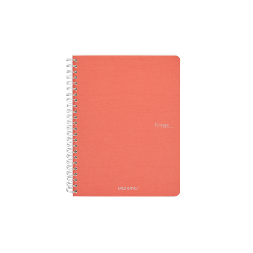 Ecoqua Spiral-Bound 5.8" x 8.3" Notebook Grid - Flamingo