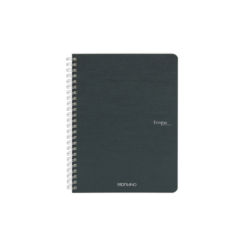 Ecoqua Spiral-Bound 5.8" x 8.3" Notebook Grid - Dark Green