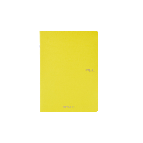 Ecoqua Staple-Bound 8.25" x 11.7" Notebook Blank - Yellow