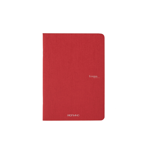 Ecoqua Staple-Bound 8.25" x 11.7" Notebook Grid - Cherry