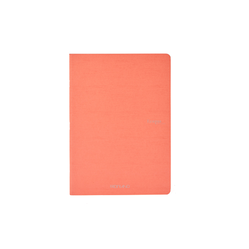 Ecoqua Staple-Bound 8.25" x 11.7" Notebook Grid - Flamingo