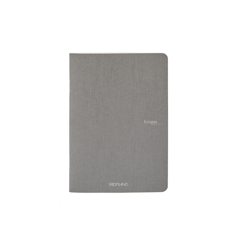 Ecoqua Staple-Bound 8.25" x 11.7" Notebook Lined - Grey