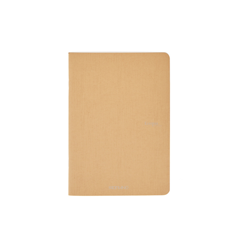 Ecoqua Staple-Bound 8.25" x 11.7" Notebook Lined - Beige