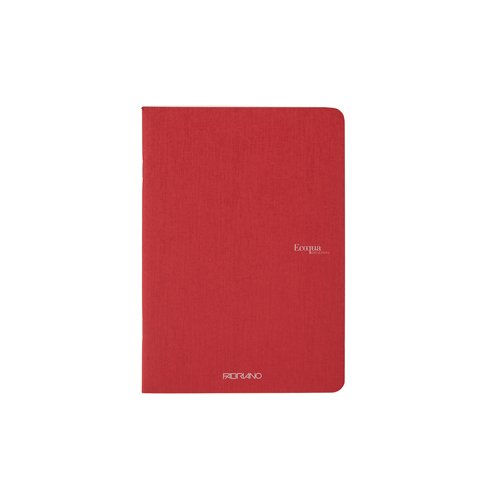 Ecoqua Staple-Bound 8.25" x 11.7" Notebook Lined - Cherry