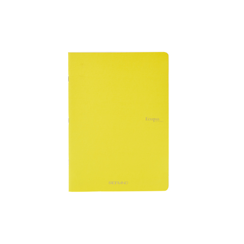 Ecoqua Staple-Bound 8.25" x 11.7" Notebook Lined - Yellow