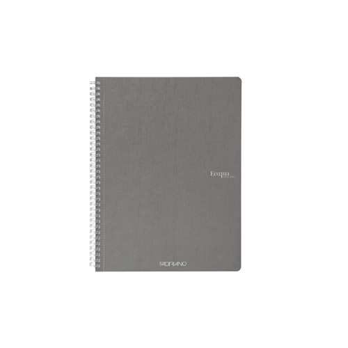 Ecoqua Staple-Bound 8.25" x 11.7" Notebook Blank - Grey