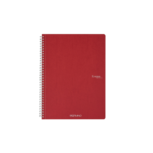 Ecoqua Staple-Bound 8.25" x 11.7" Notebook Blank - Cherry