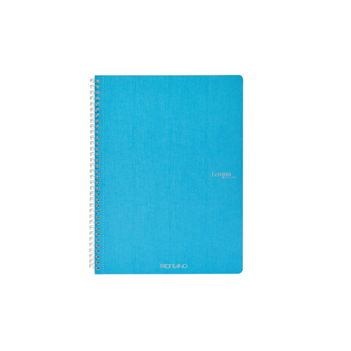 Ecoqua Staple-Bound 8.25" x 11.7" Notebook Blank - Turquoise