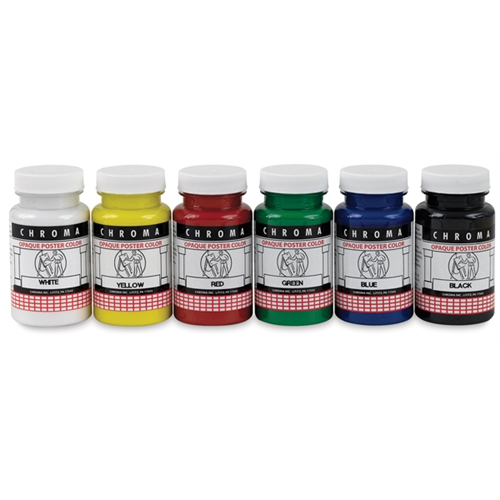 Opaque Poster Paint - Set of 6