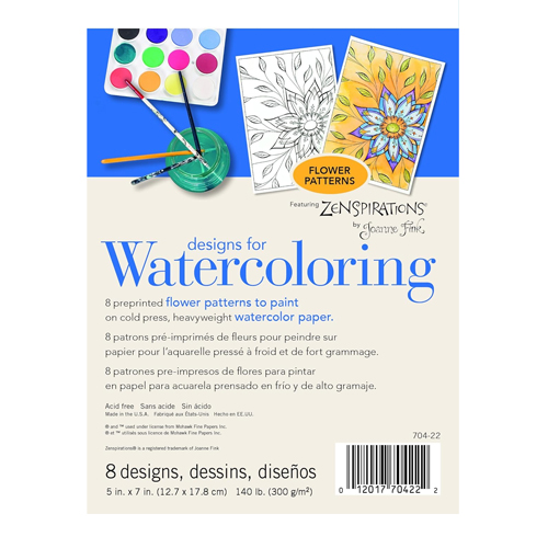 Strathmore Designs for Watercolour  Flower Designs 5 x 7 in. 