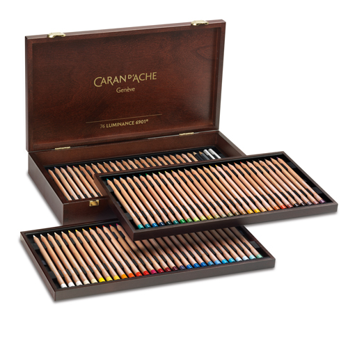 Caran DAche Luminance 6901 Coloured Pencil Wooden Box Set of 76