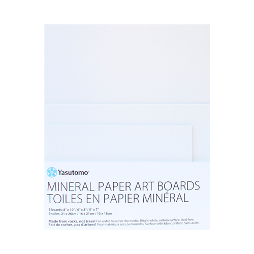 Yasutomo Mineral Paper Art Boards - Pack of 3