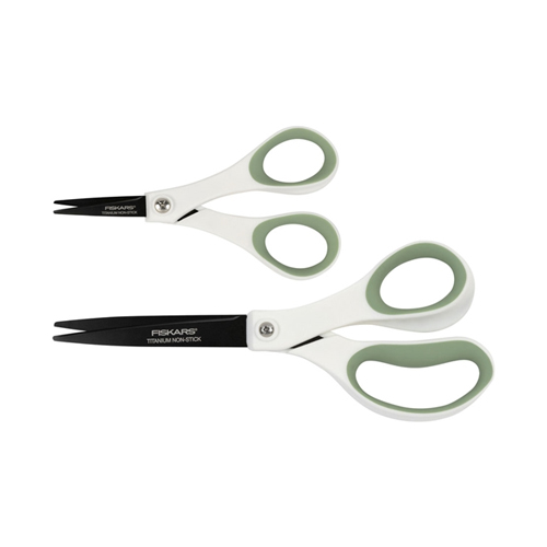 Fiskars Everyday Non-stick Titanium Scissors - Pack of 2