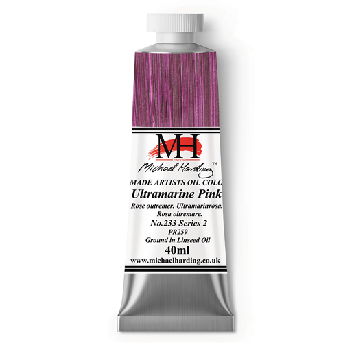 Michael Harding Artists Oil Colours - Ultramarine Pink (No. 233) - 40ml