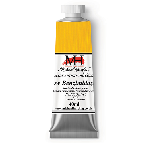 Michael Harding Artists Oil Colours - Yellow Benzimidazolone (No. 236) - 40ml