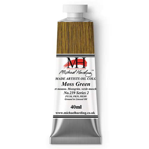 Michael Harding Artists Oil Colours - Moss Green (No. 239) - 40ml