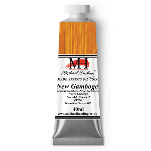 Michael Harding Artists Oil Colours - New Gamboge (No. 244) - 40ml