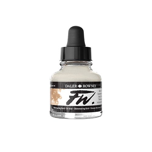 FW Acrylic Artists Ink  1oz  Shimmer Gold