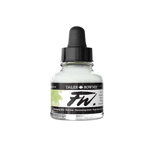 FW Acrylic Artists Ink  1oz  Shimmer Green