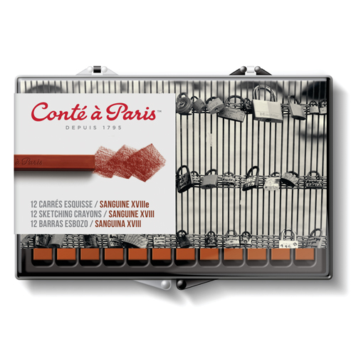 Cont&eacute; &agrave; Paris 2450 Crayon - Sanguine Natural - 12-pack