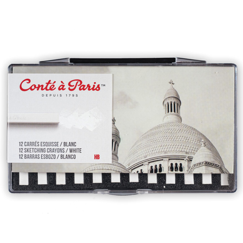 Cont&eacute; &agrave; Paris 2456 Crayon - White HB - 12-pack