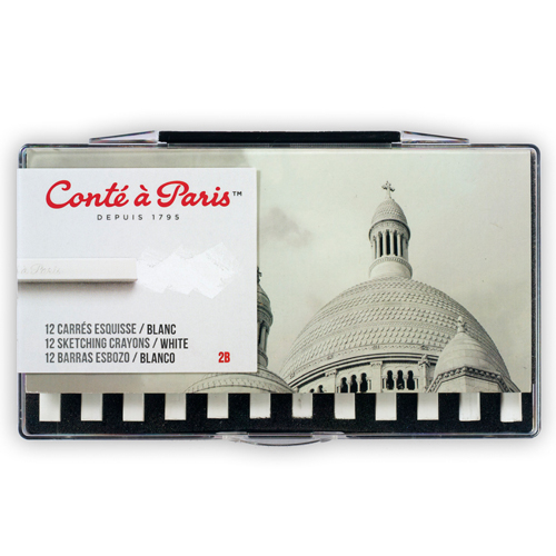 Cont&eacute; &agrave; Paris 2456 Crayon - White 2B - 12-pack