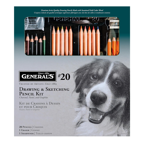 Generals Classic Drawing & Sketching pencil kit #20